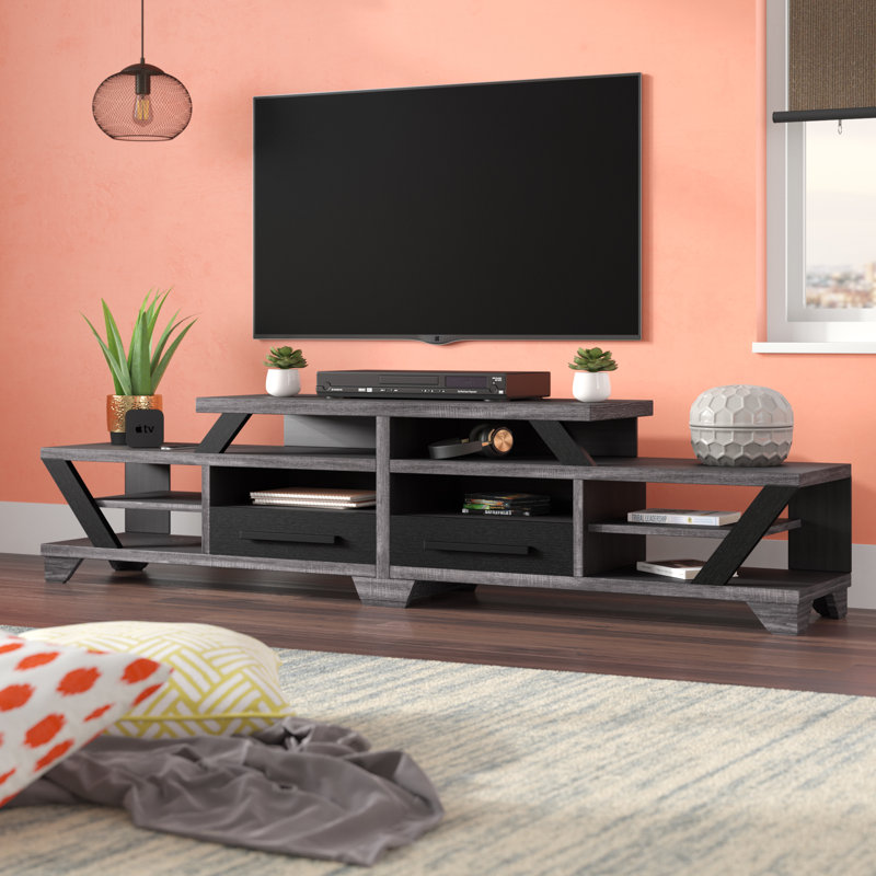 Brayden Studio Brosnan Solid Wood TV Stand for TVs up to 88" & Reviews